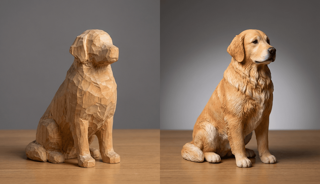 3D Printed vs. Hand-Carved: Which Pet Figurine is Right for You?