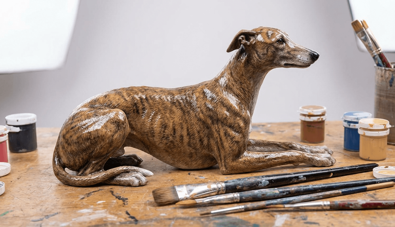 Capturing the Gentle Spirit of a Rescue Greyhound for a Custom Statue