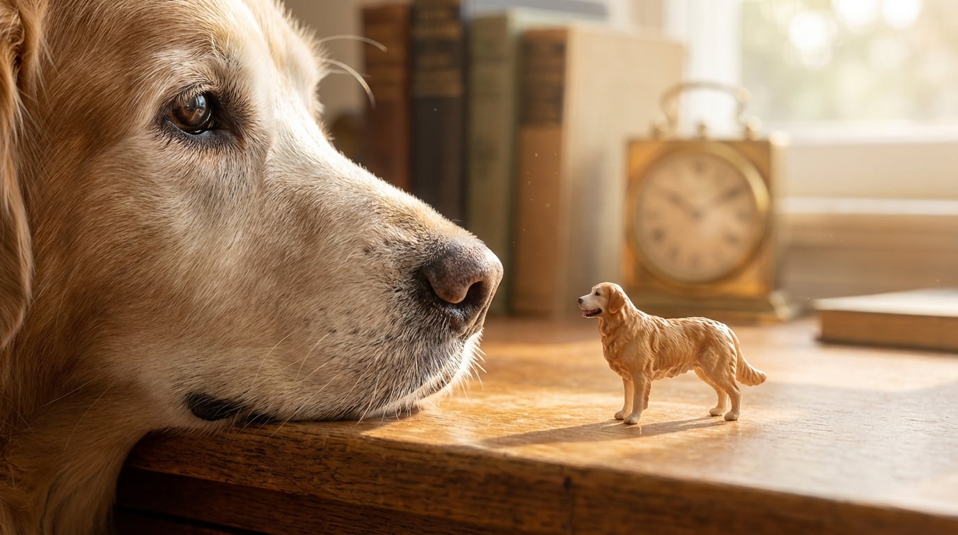 Magnified view of a French Bulldog figurine showing 3D print texture and durability.