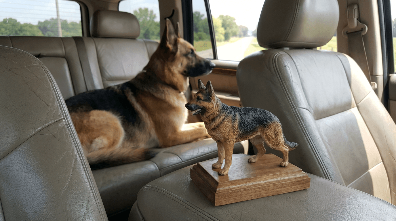 The Empty Passenger Seat: Driving Without Your Co-Pilot German Shepherd