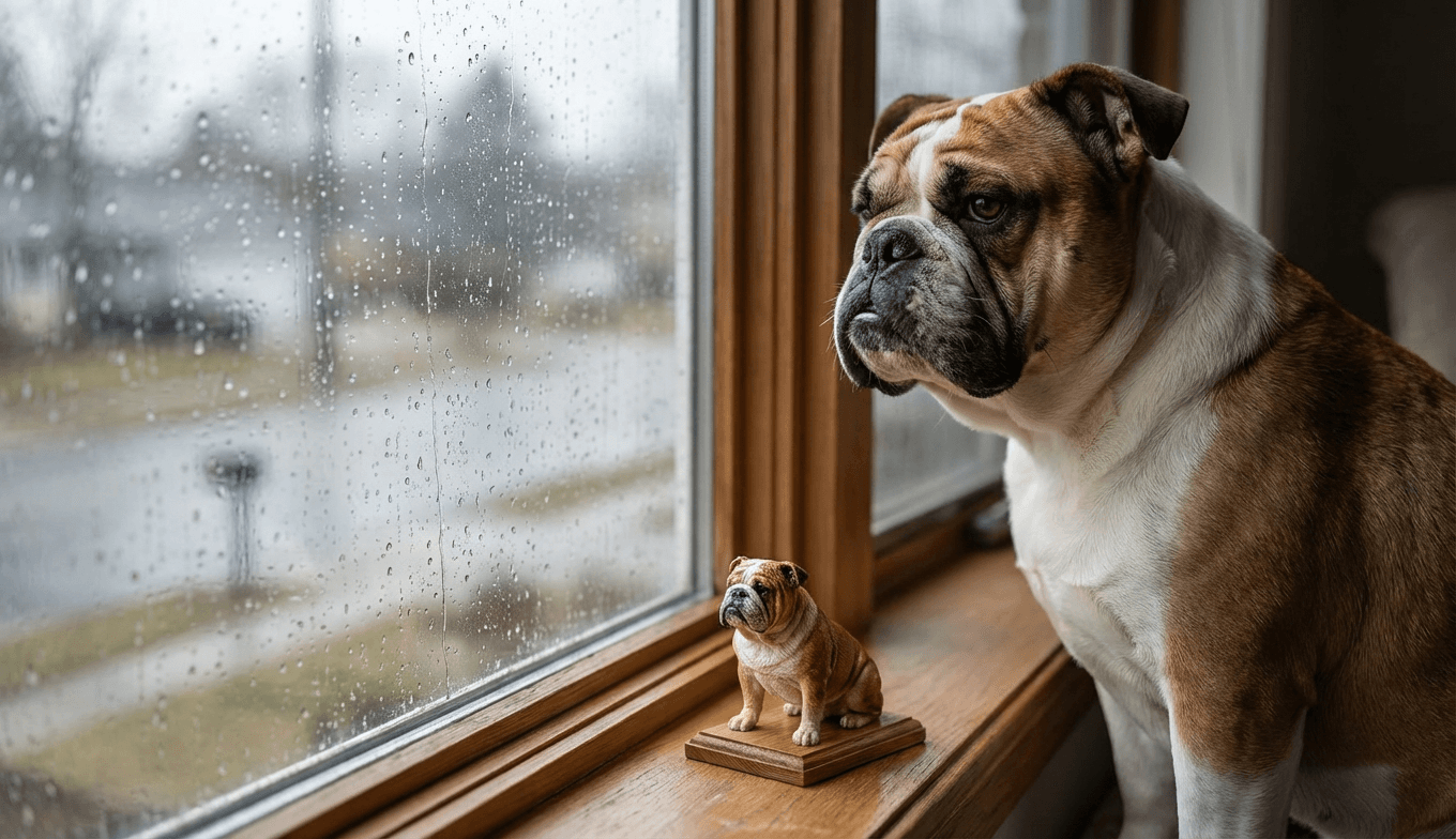 The First Rainy Day Without Your Mud-Loving English Bulldog