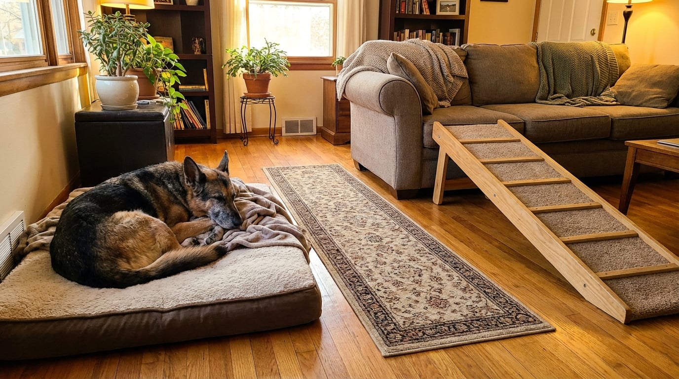 Managing Mobility: Home Hacks for Your Senior German Shepherd