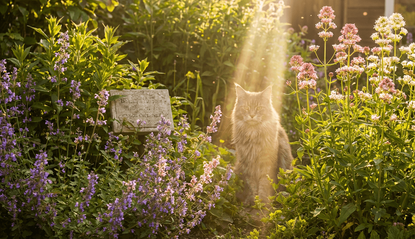 Creating a Memorial Garden for Your Maine Coon Who Loved Sunbathing