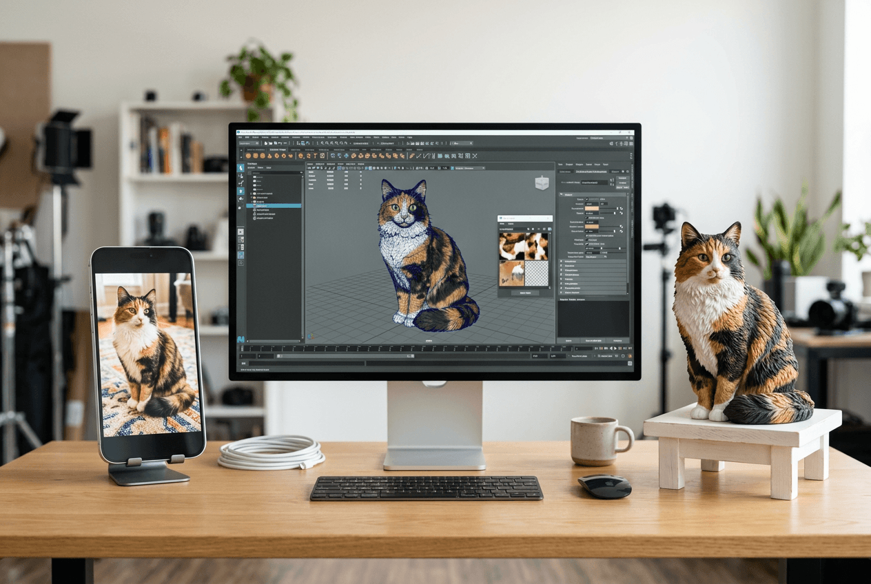 From Photo to Figurine: How Your Favorite Calico Cat Snapshot Becomes a 3D Printed Sculpture