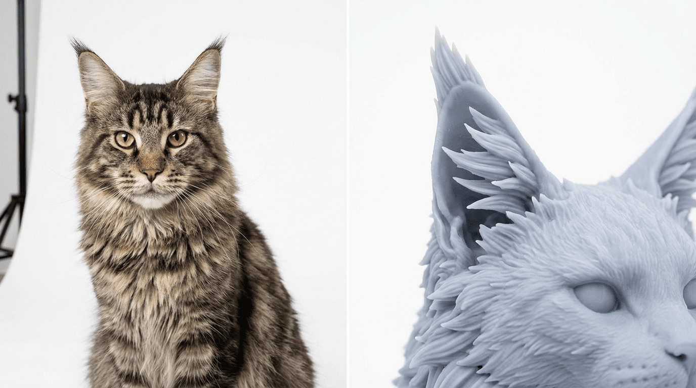 Photographing Your Maine Coon's Ear Tufts for the Perfect 3D Model