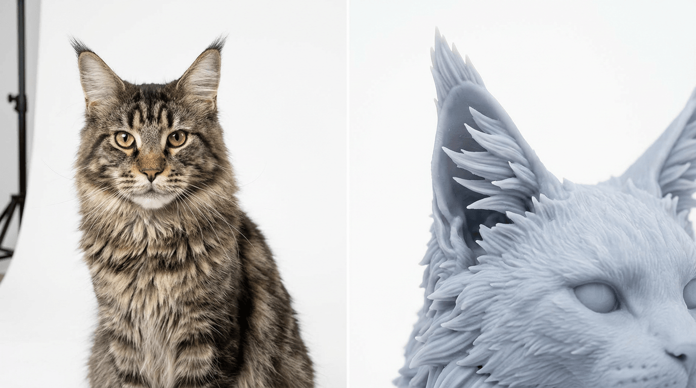 Photographing Your Maine Coon's Ear Tufts for the Perfect 3D Model