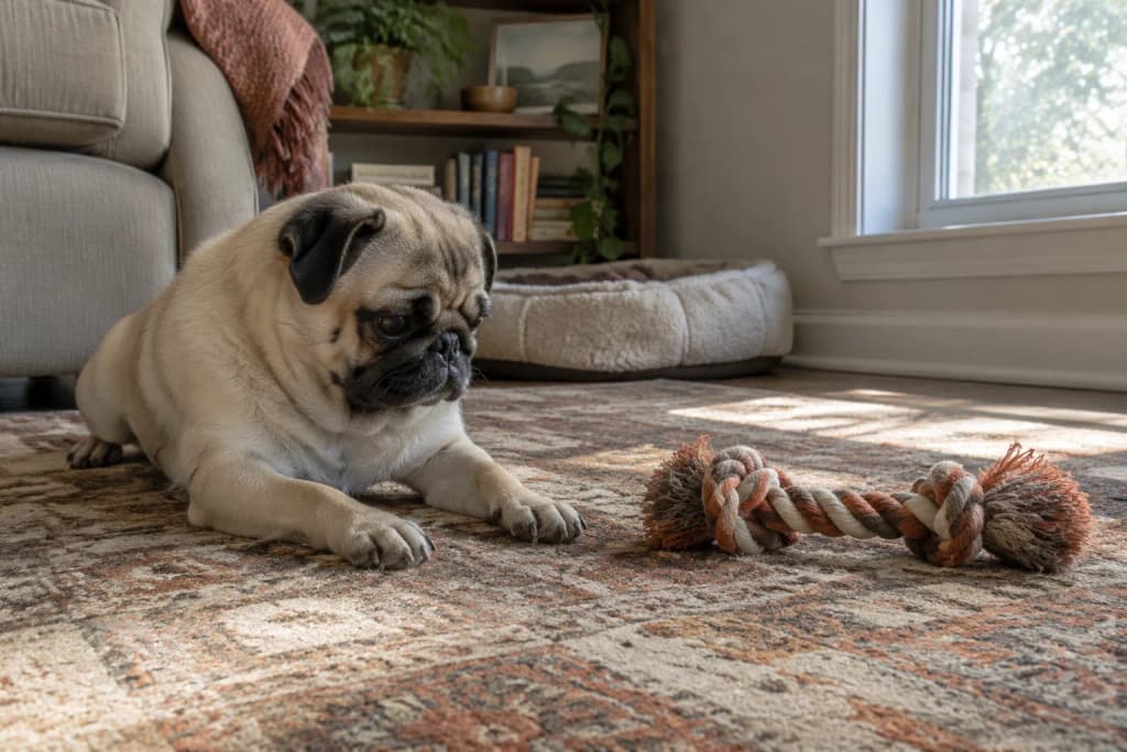 How to Customize a Pug Figurine's Pose When a Flat-Faced Sculpt Goes Sideways — life moment