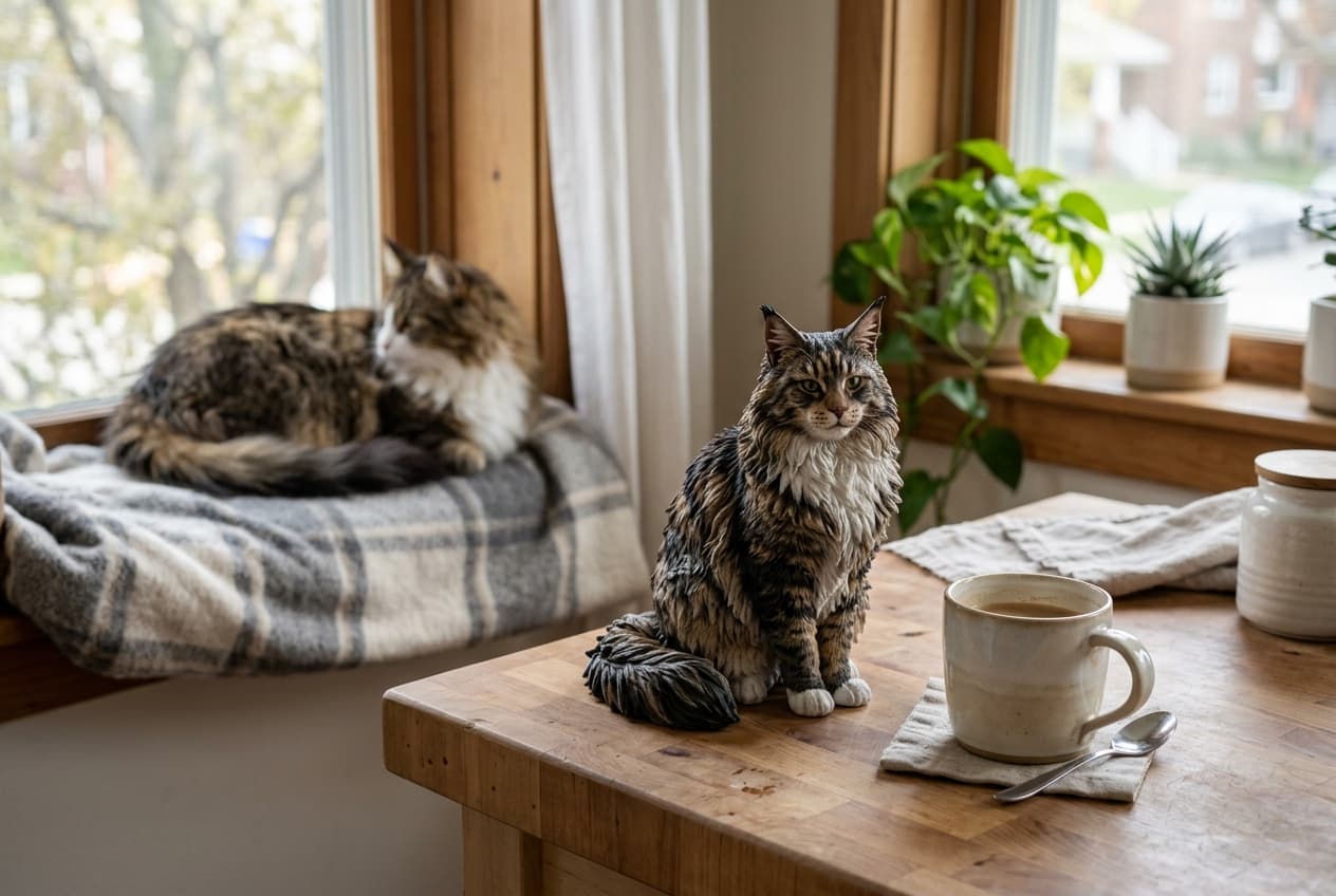 What Happens When You Live Alone and Your Maine Coon Was Your Whole World