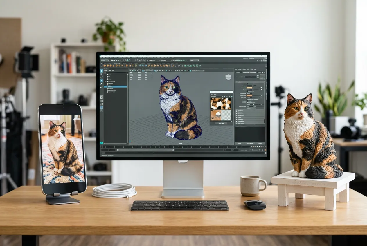 From Photo to Figurine: How Your Favorite Calico Cat Snapshot Becomes a 3D Printed Sculpture