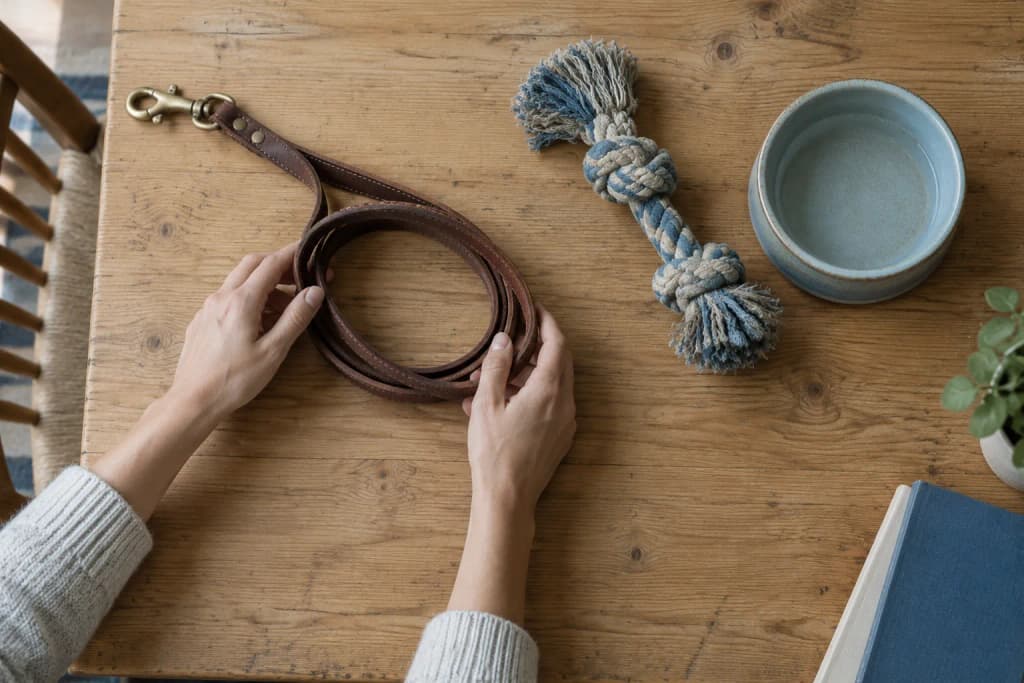 Five Years On: What Stoic Philosophy Taught Me About My Russian Blue's Empty Urn — flat lay